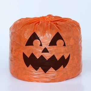 Halloween Leaf Bags Stuff A Pumpkin Jack-O-Lantern